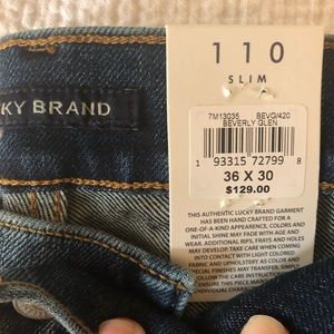 Lucky Brand Men’s 110 Slim Jeans Medium Blue 36x30